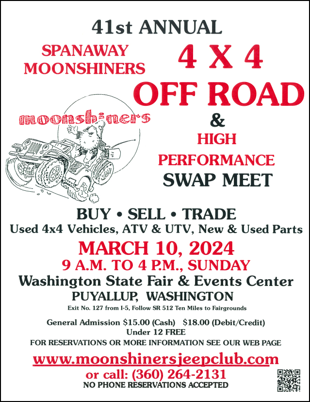Spanaway Moonshiners 4 X 4 Swap Meet