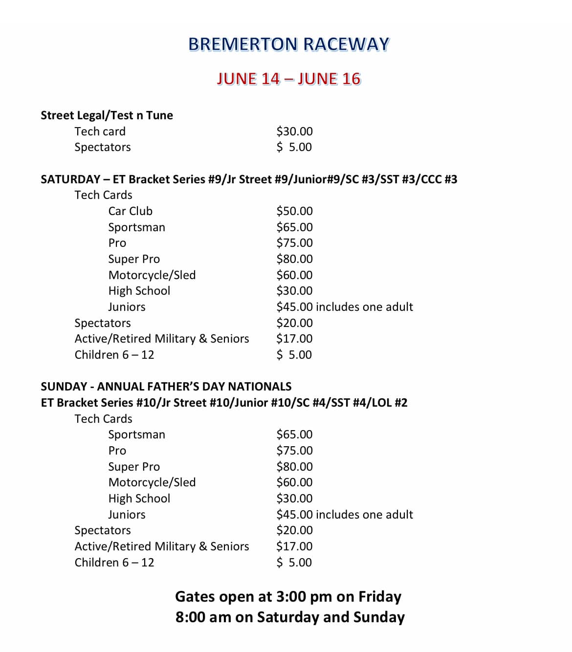 Bremerton Drag Racing Series
